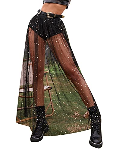 Ameri　SMOKE FLOWER SHEER TIGHT SKIRT Ameri SMOKE FLOWER SHEER TIGHT SKIRT